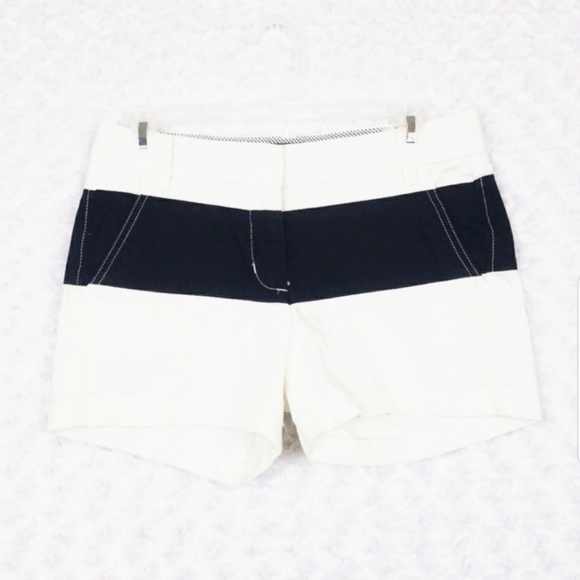 J. Crew Pants - J. Crew Chino Flag Shorts White Navy